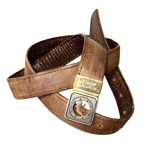 Stunning VNT Hunting World Reversable Brown Reptile & Leather Belt - Unisex - Picture 2 of 15